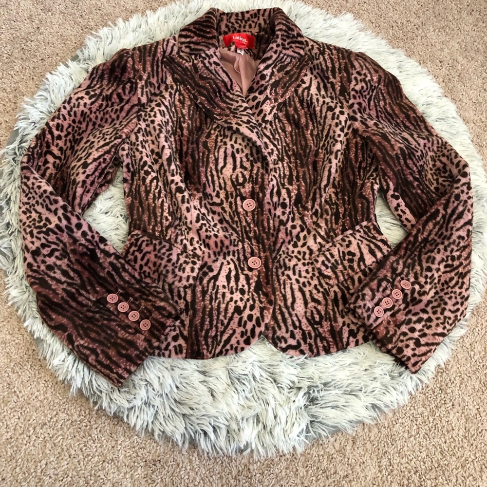 Latina Life Animal Print Blazer